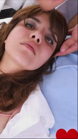 Babe Bukkake spunk Cumshot pretty teen Porn GIF