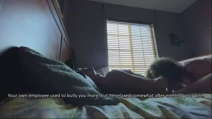 blowjob Caption Cheating Cuckold cum In Mouth Face Fuck Humiliation Interracial wife Porn GIF